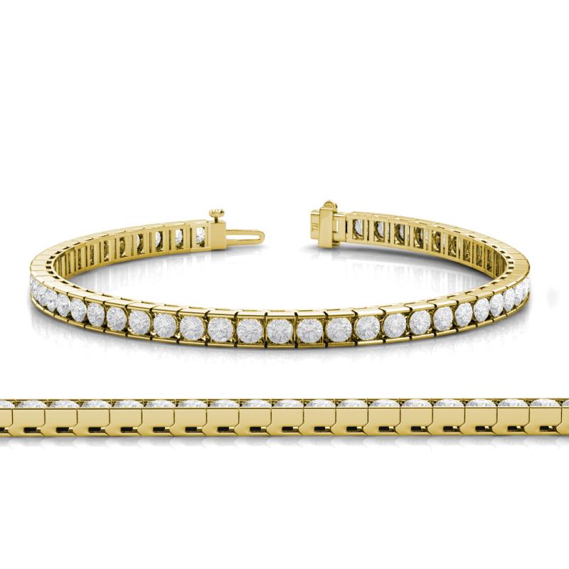 Abril 3.10 mm White Sapphire Eternity Tennis Bracelet 