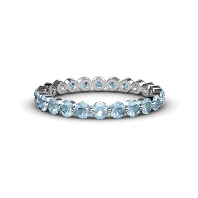 Valerie 2.70 mm Aquamarine Eternity Band 
