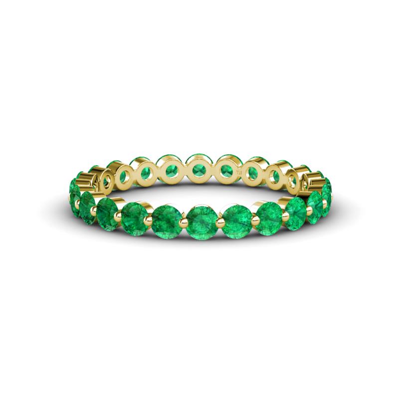 Valerie 2.70 mm Emerald Eternity Band 