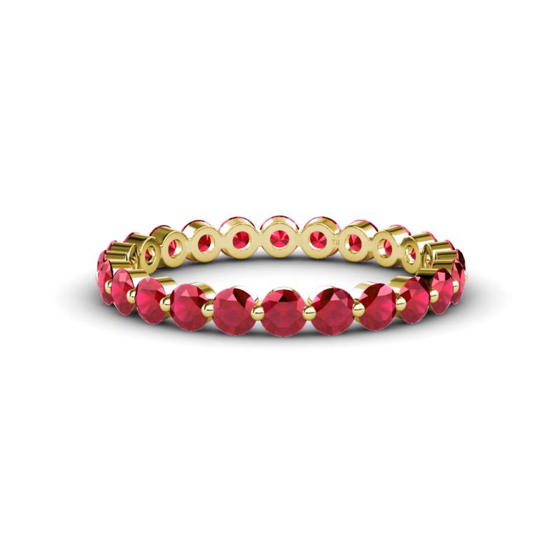 Valerie 2.70 mm Ruby Eternity Band 