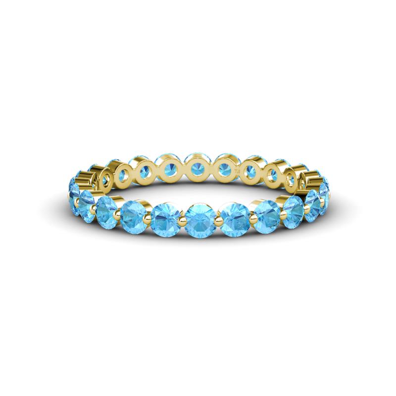 Valerie 2.70 mm Blue Topaz Eternity Band 