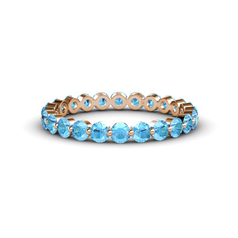 Valerie 2.70 mm Blue Topaz Eternity Band 