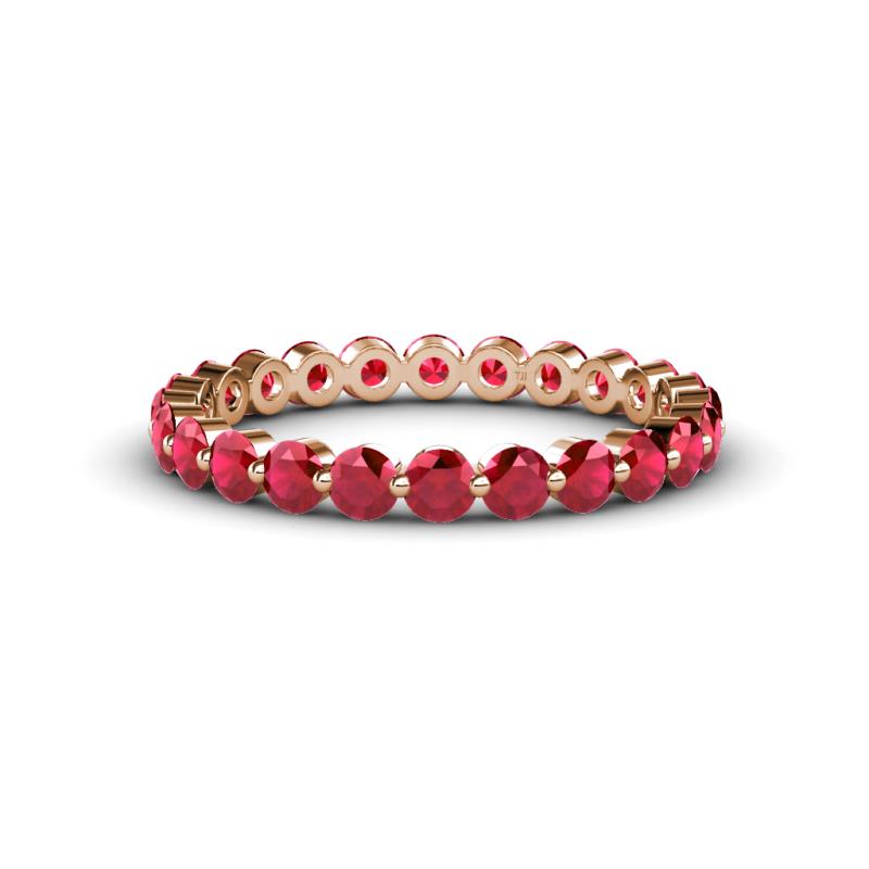 Valerie 2.70 mm Ruby Eternity Band 