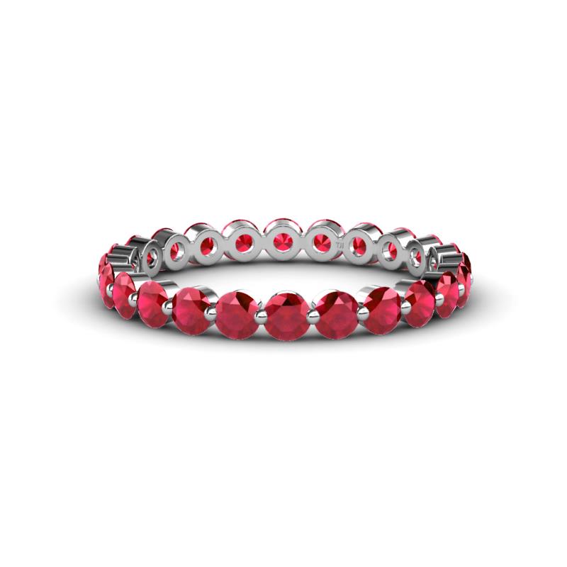 Valerie 2.70 mm Ruby Eternity Band 
