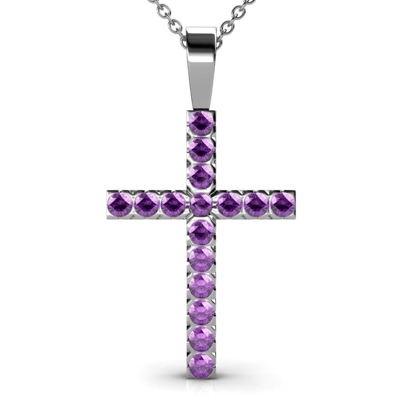 Aja Amethyst Cross Pendant 