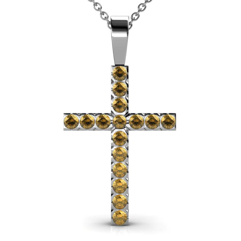 Aja Citrine Cross Pendant 