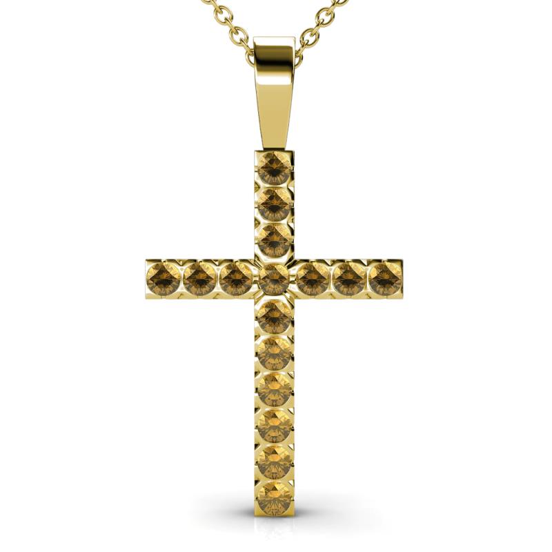 Aja Citrine Cross Pendant 