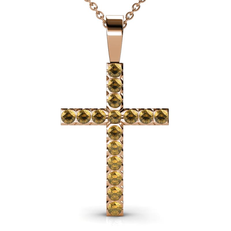 Aja Citrine Cross Pendant 