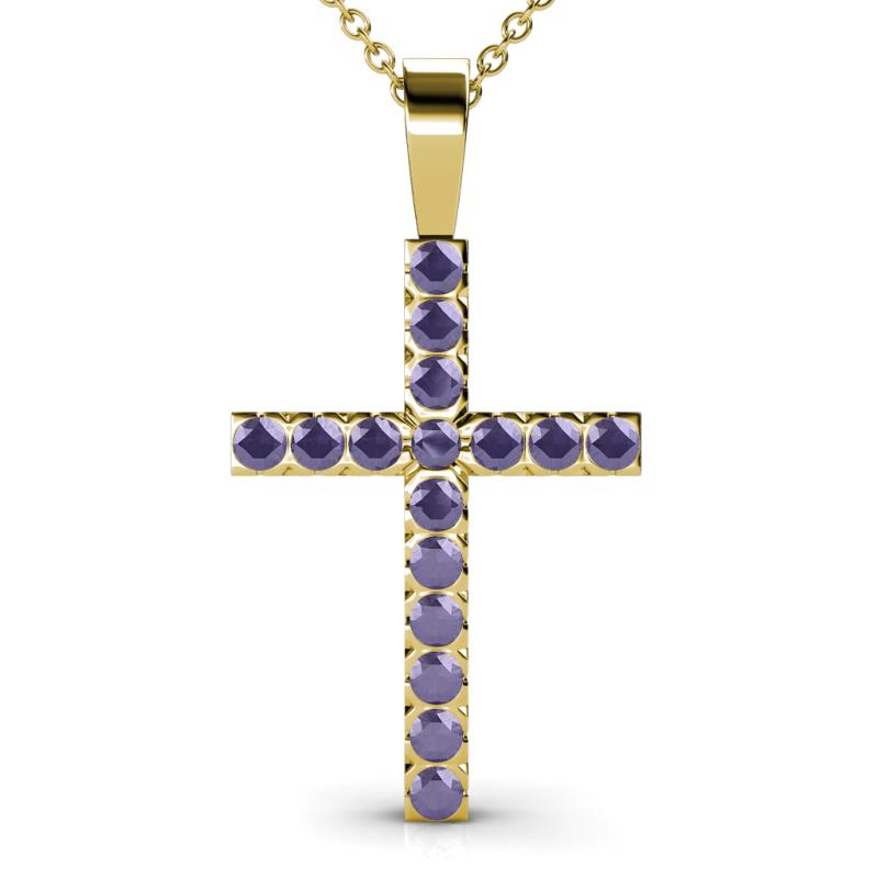 Aja Iolite Cross Pendant 