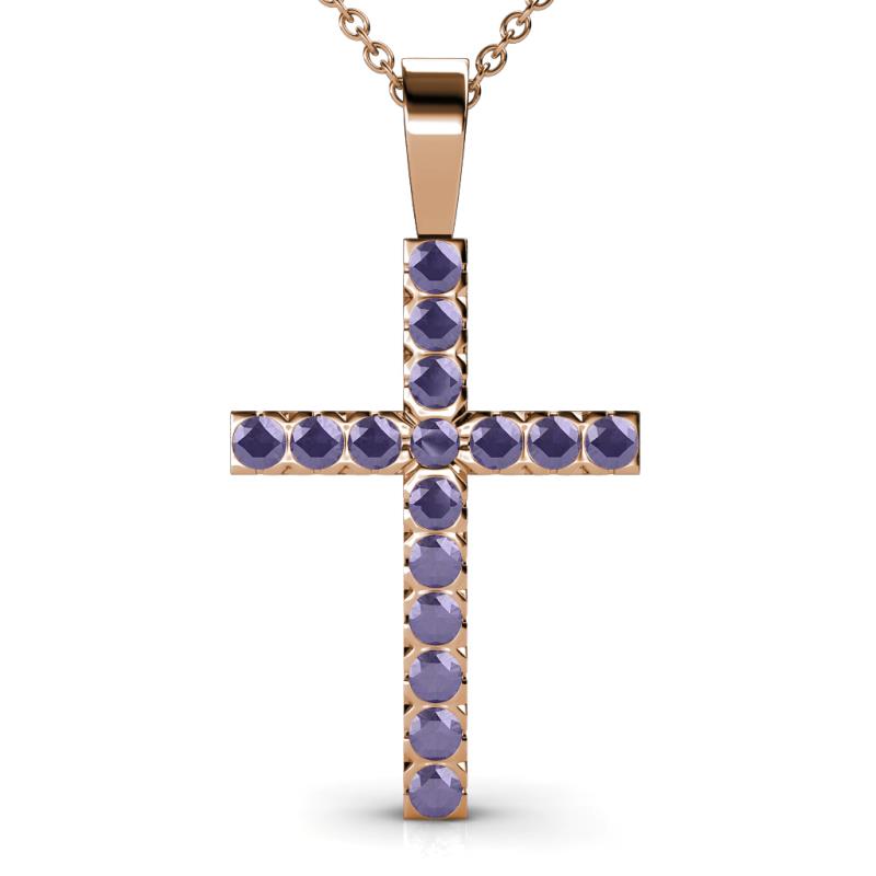 Aja Iolite Cross Pendant 