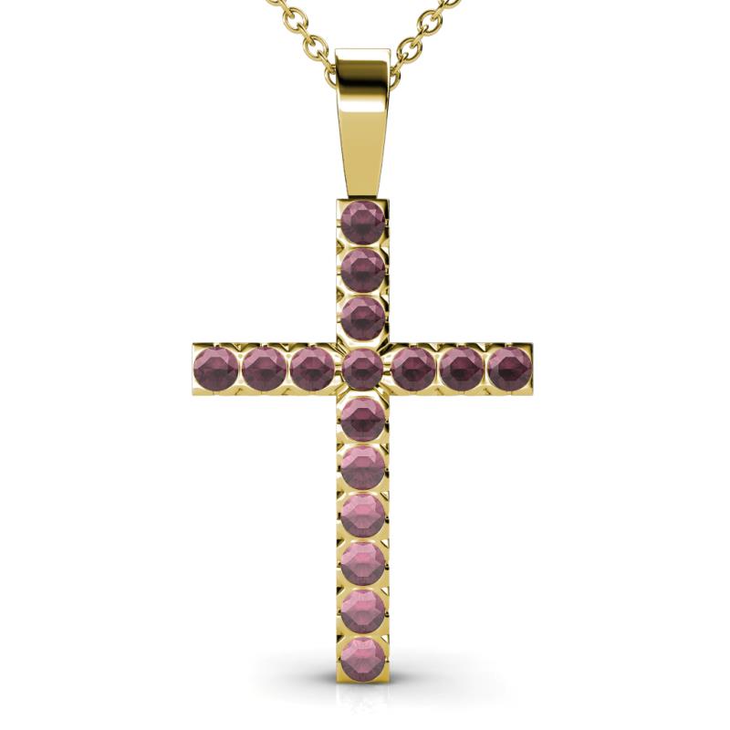 Aja Rhodolite Garnet Cross Pendant 