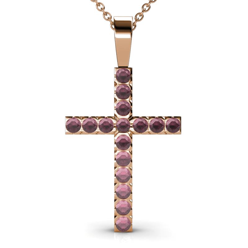 Aja Rhodolite Garnet Cross Pendant 