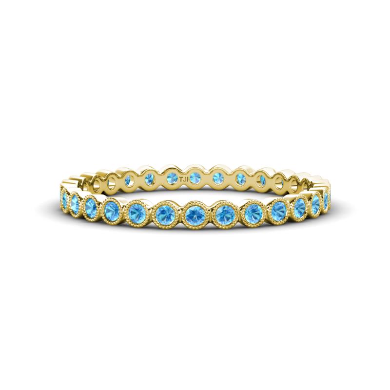 Arria 2.00 mm Blue Topaz Eternity Band 