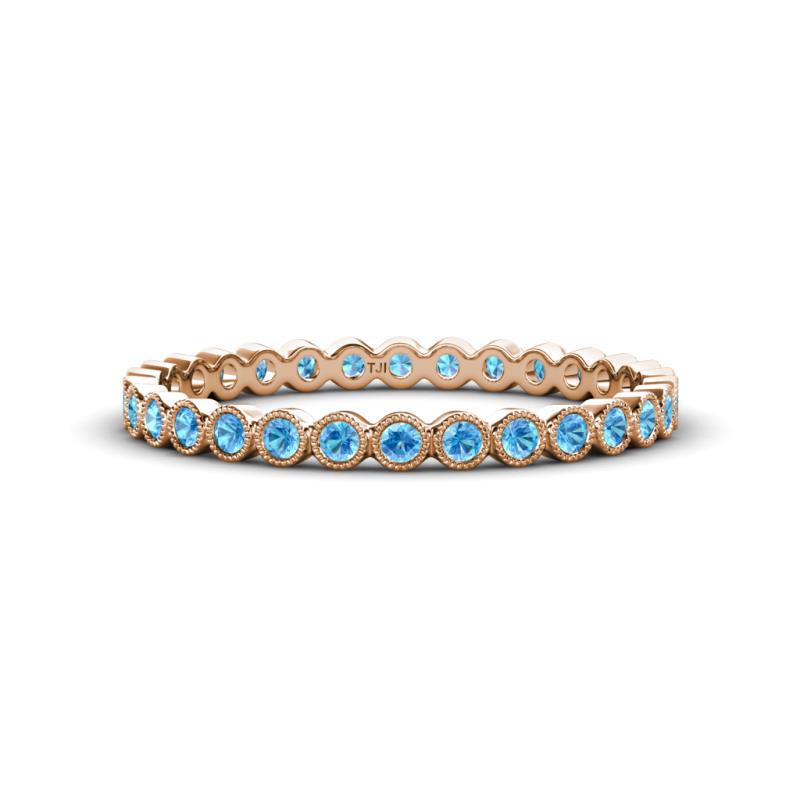 Arria 2.00 mm Blue Topaz Eternity Band 