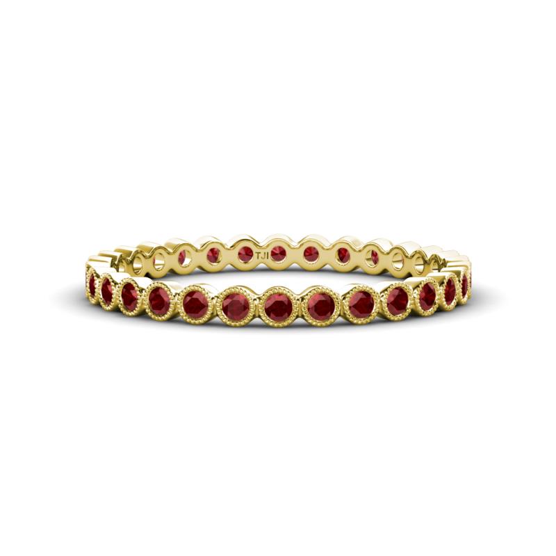Arria 2.00 mm Red Garnet Eternity Band 