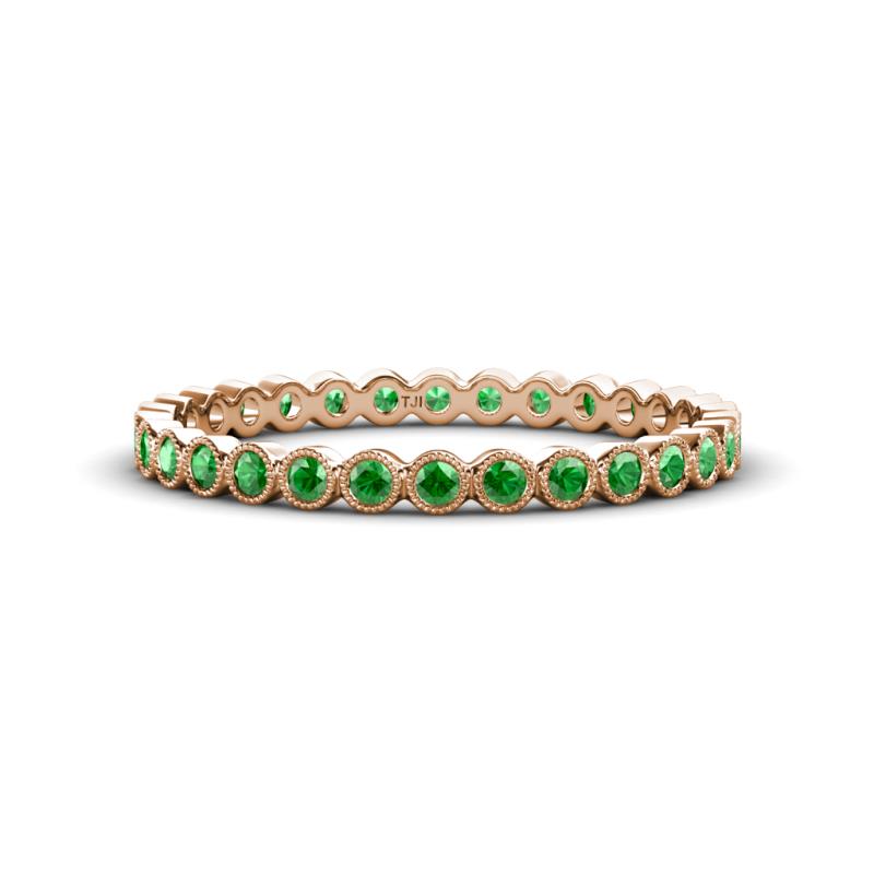 Arria 2.00 mm Green Garnet Eternity Band 
