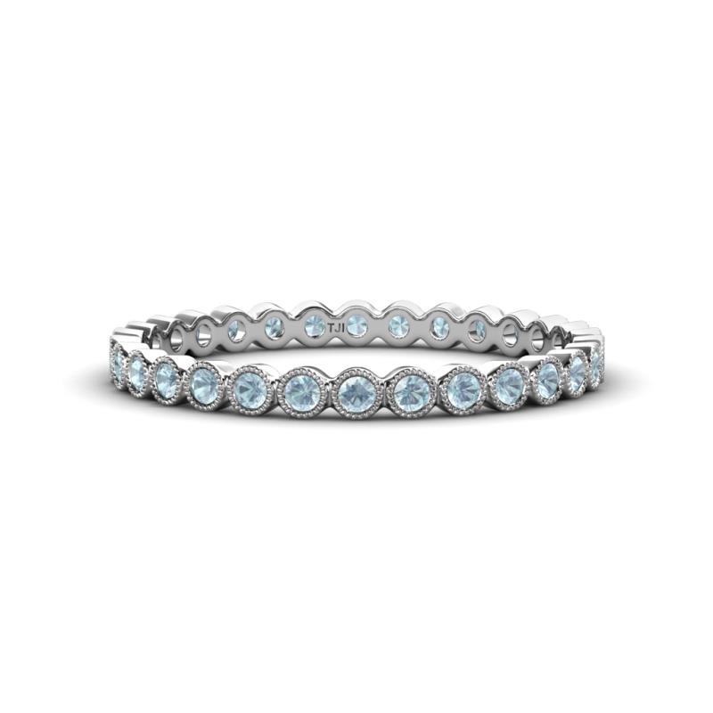 Arria 2.00 mm Aquamarine Eternity Band 