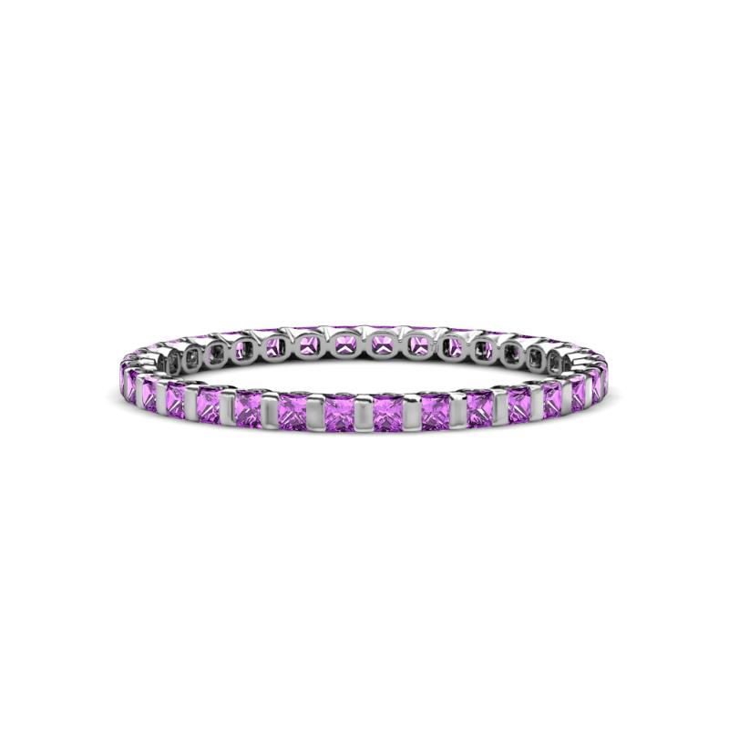 Clarissa 2.00 mm Princess Cut Amethyst Eternity Band 
