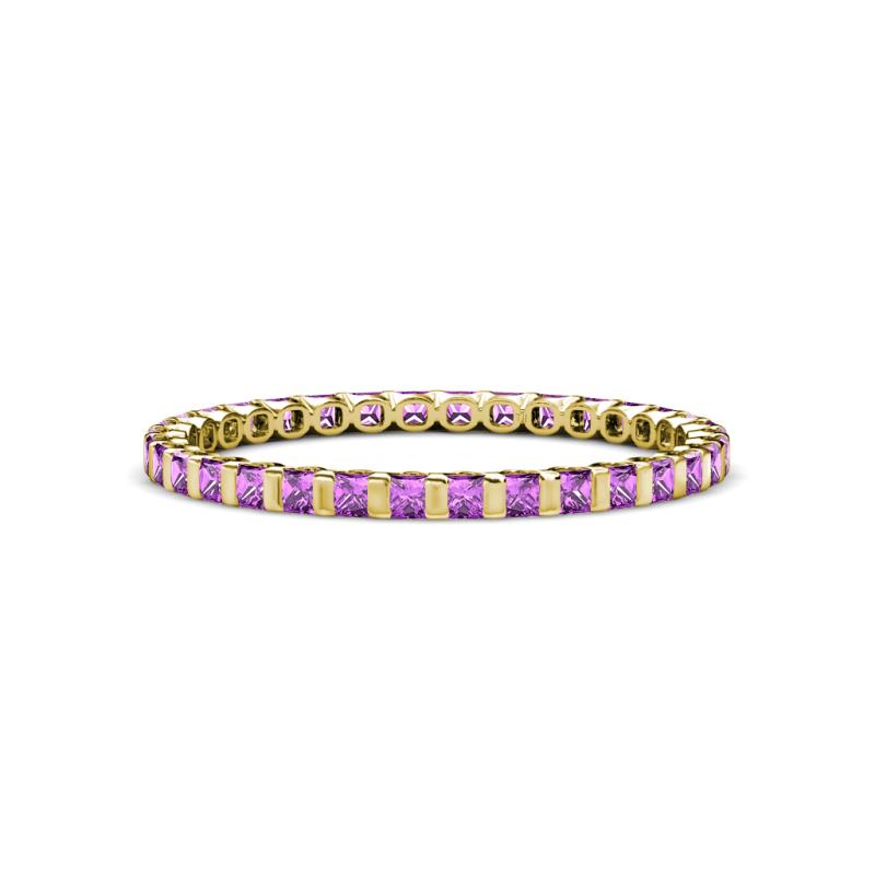 Clarissa 2.00 mm Princess Cut Amethyst Eternity Band 