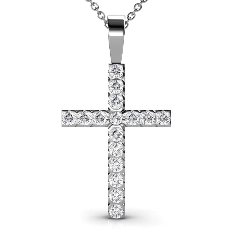 Aja Diamond Cross Pendant 