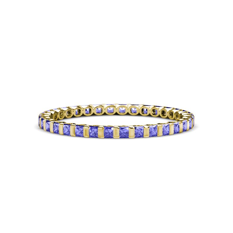 Clarissa 2.00 mm Princess Cut Tanzanite Eternity Band 
