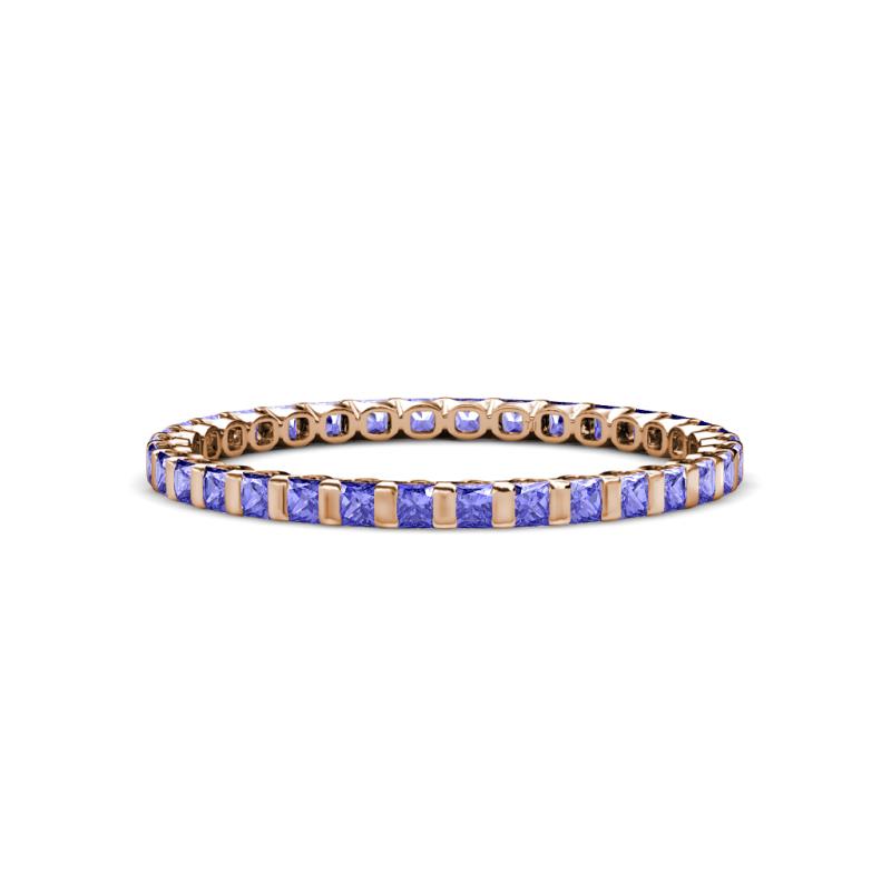 Clarissa 2.00 mm Princess Cut Tanzanite Eternity Band 