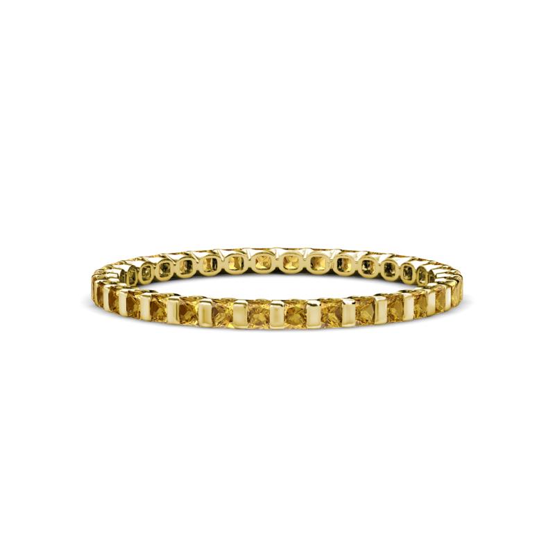 Clarissa 2.00 mm Princess Cut Citrine Eternity Band 