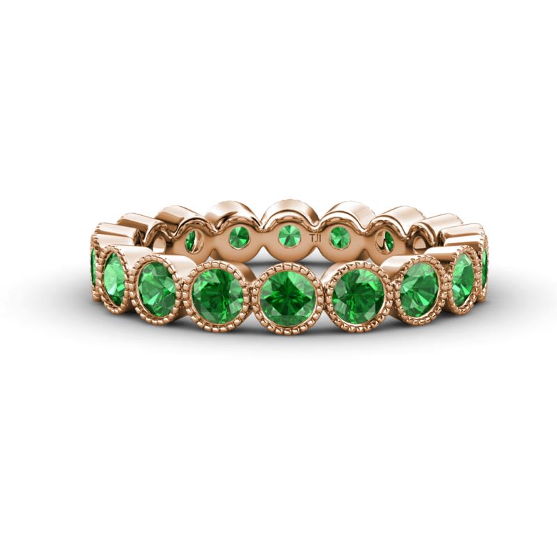Arria 3.00 mm Green Garnet Eternity Band 