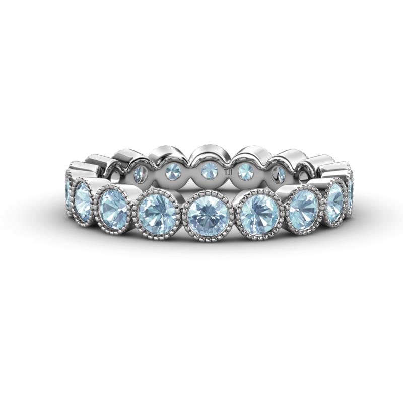 Arria 3.00 mm Aquamarine Eternity Band 