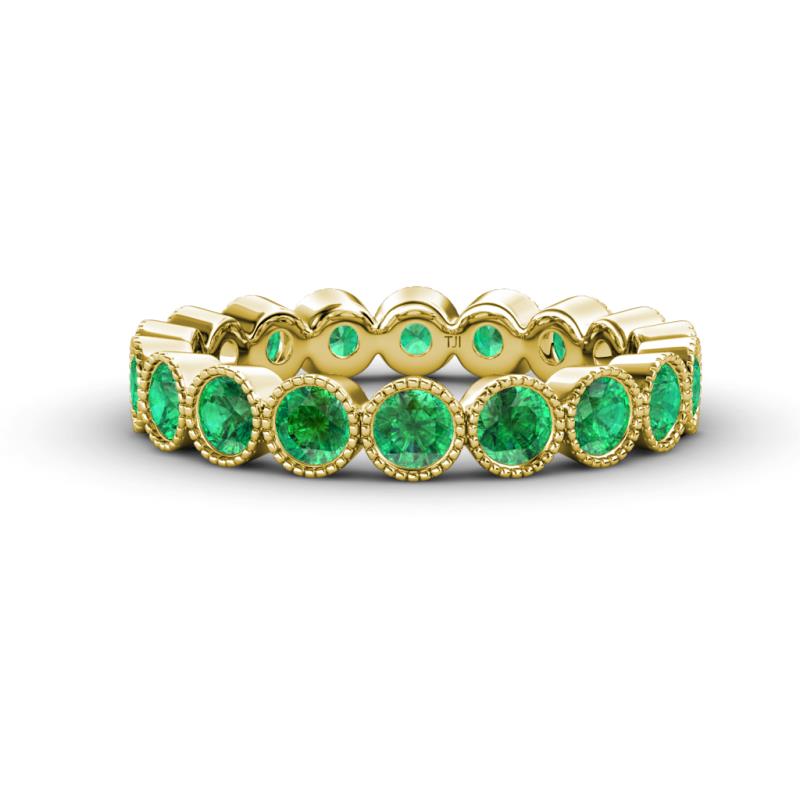 Arria 3.00 mm Created Emerald Eternity Band 