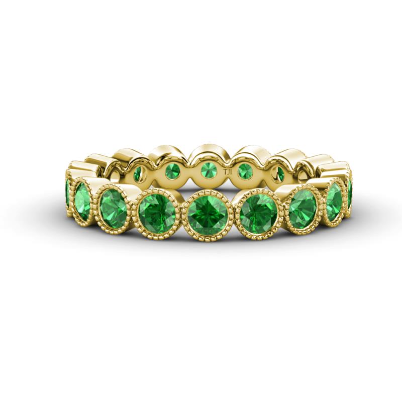 Arria 3.00 mm Green Garnet Eternity Band 