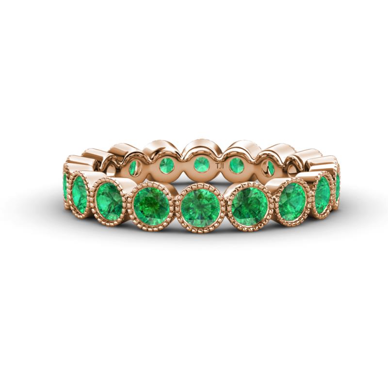 Arria 3.00 mm Created Emerald Eternity Band 
