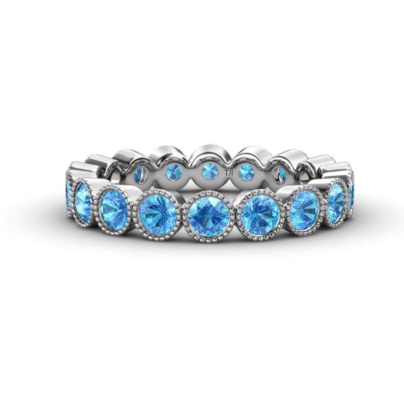 Arria 3.00 mm Blue Topaz Eternity Band 