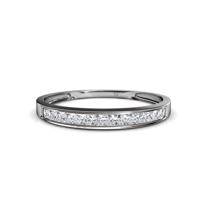 Aqilia 2.00 mm Princess Cut Diamond 13 Stone Wedding Band 