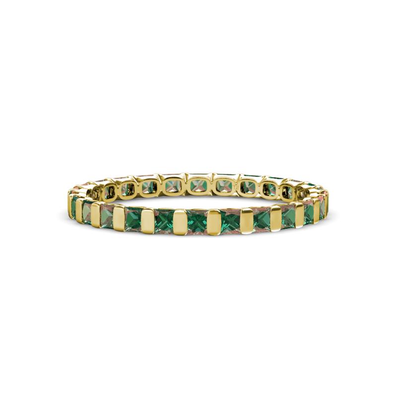 Clarissa 2.50 mm Princess Cut Lab Created Alexandrite Eternity Band 