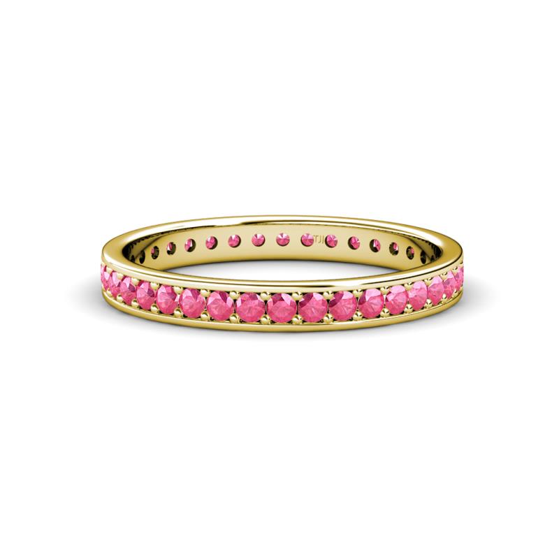 Livia 1.70 mm Pink Tourmaline Eternity Band 