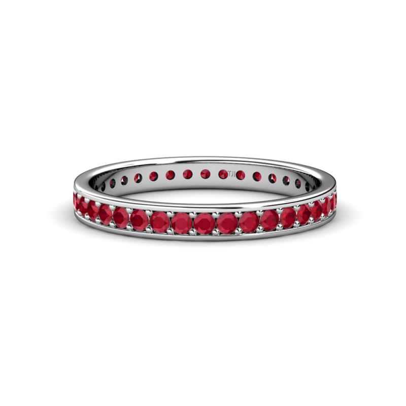 Livia 1.70 mm Ruby Eternity Band 