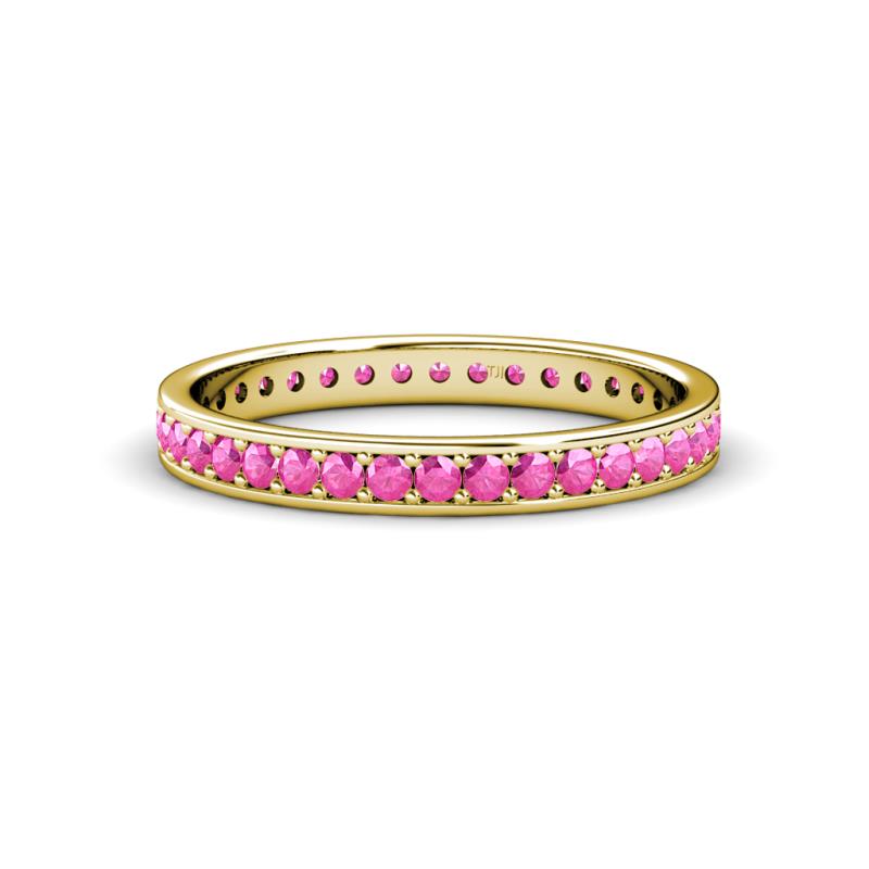 Livia 1.70 mm Pink Sapphire Eternity Band 