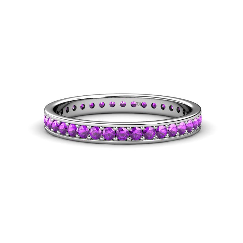 Livia 1.70 mm Amethyst Eternity Band 