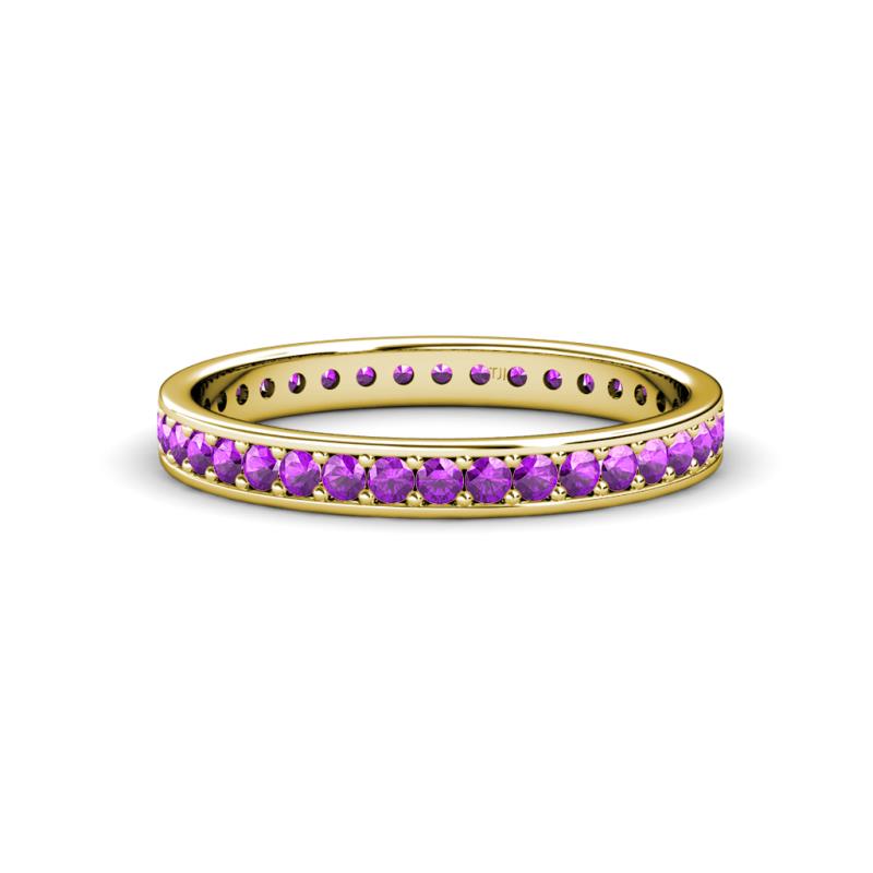 Livia 1.70 mm Amethyst Eternity Band 