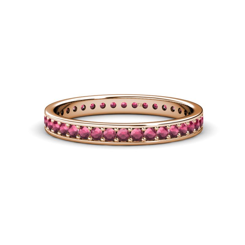 Livia 1.70 mm Rhodolite Garnet Eternity Band 