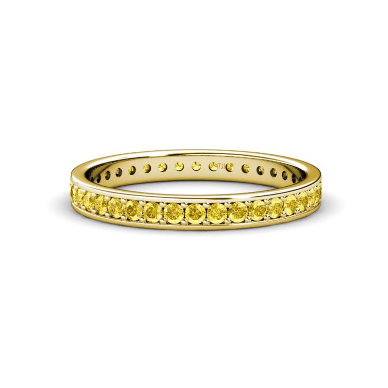 Livia 1.70 mm Yellow Sapphire Eternity Band 