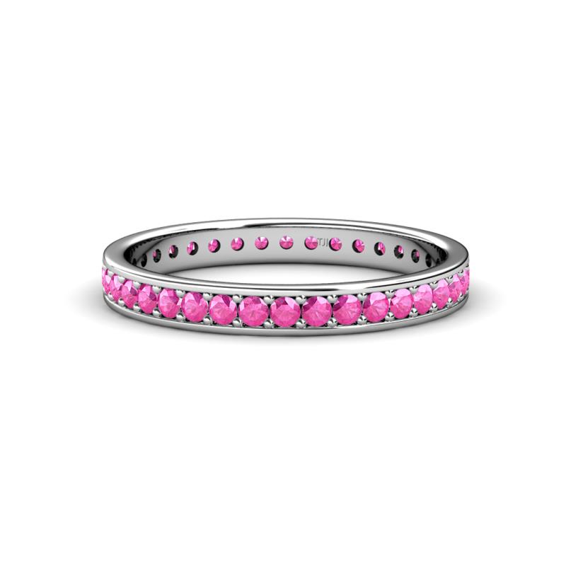 Livia 1.70 mm Pink Sapphire Eternity Band 