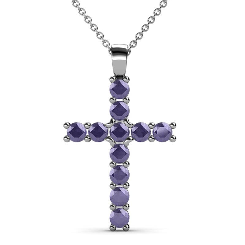 Elihu Iolite Cross Pendant 