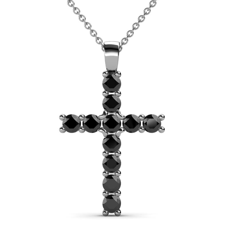 Elihu Black Diamond Cross Pendant 