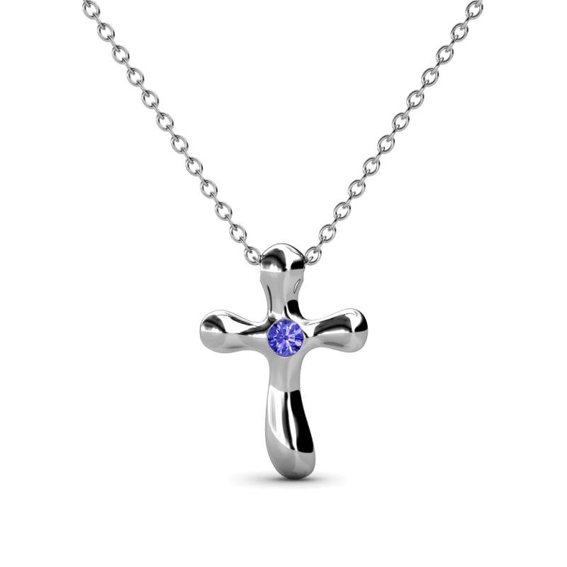 Edena Petite Tanzanite Cross Pendant 