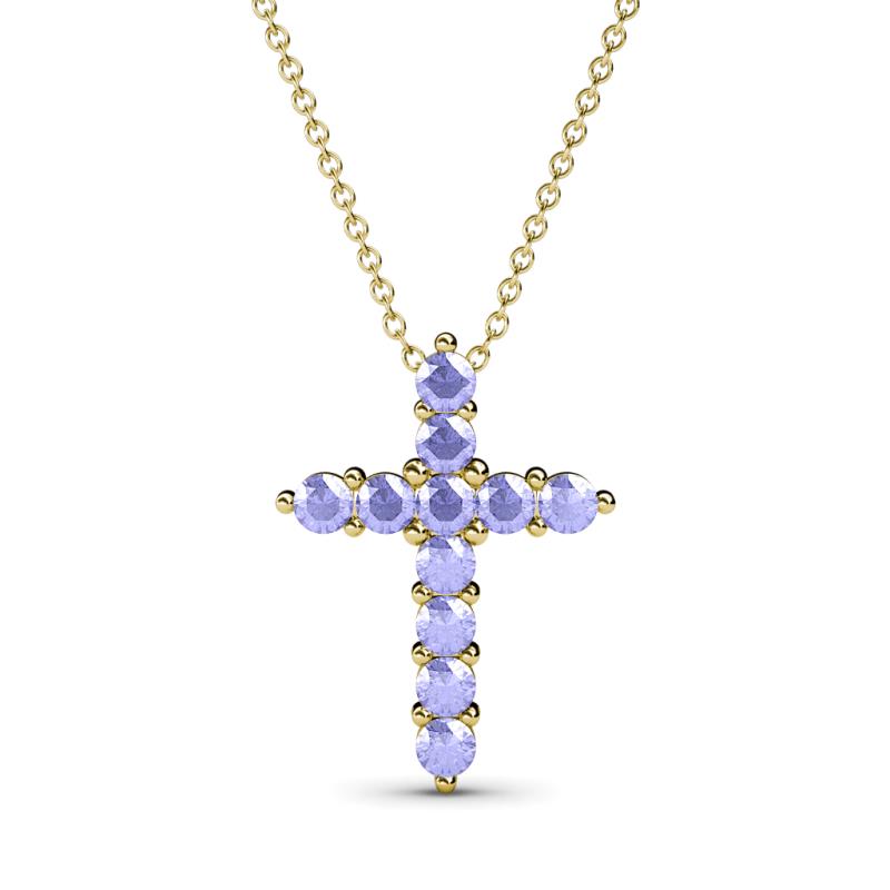Abella Tanzanite Cross Pendant 