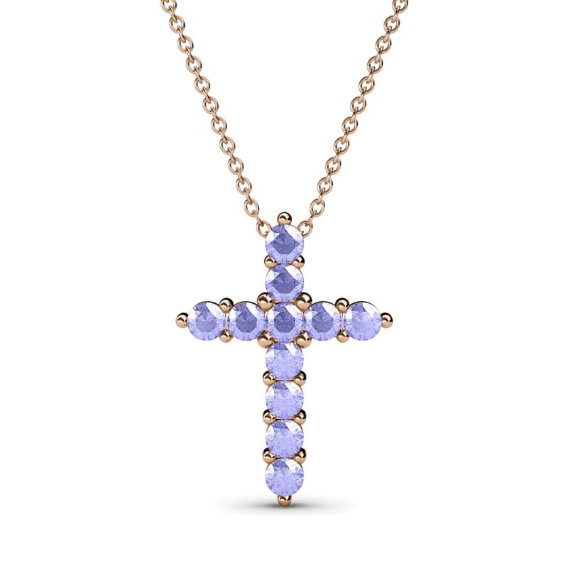 Abella Tanzanite Cross Pendant 