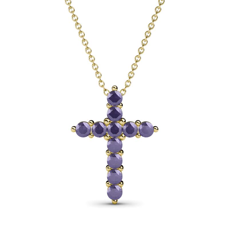 Abella Iolite Cross Pendant 
