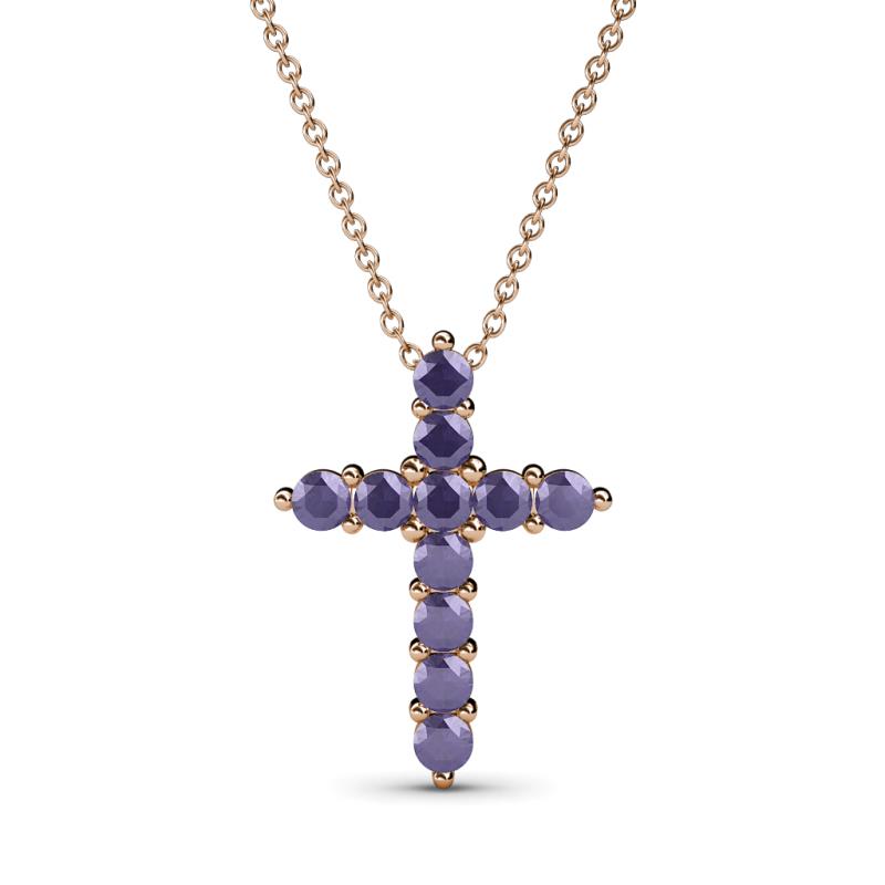 Abella Iolite Cross Pendant 